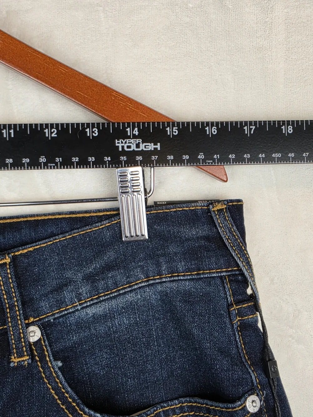 True Religion Ricky Relaxed Straight Jeans Men's 32x34 Dark Wash NWT